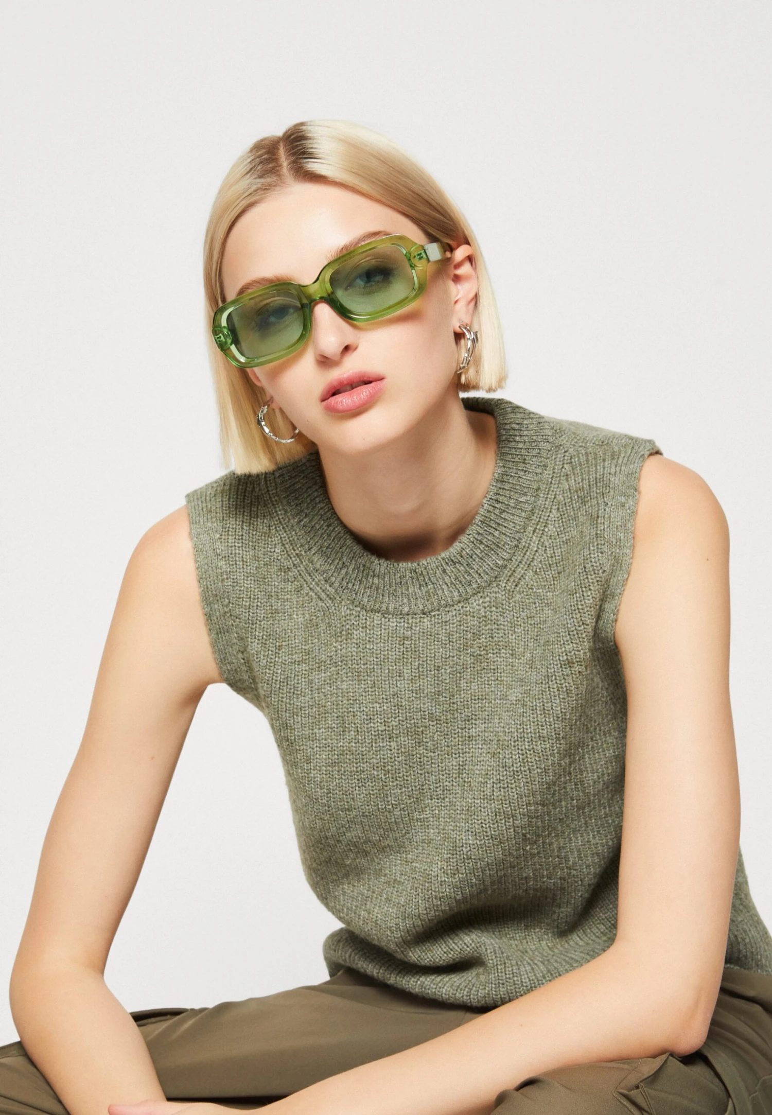 ONLY Onlparis Life Vest - Pullover - Kalamata Melange 6 ONLY Onlparis Life Vest - Pullover - Kalamata Melange – Image 4