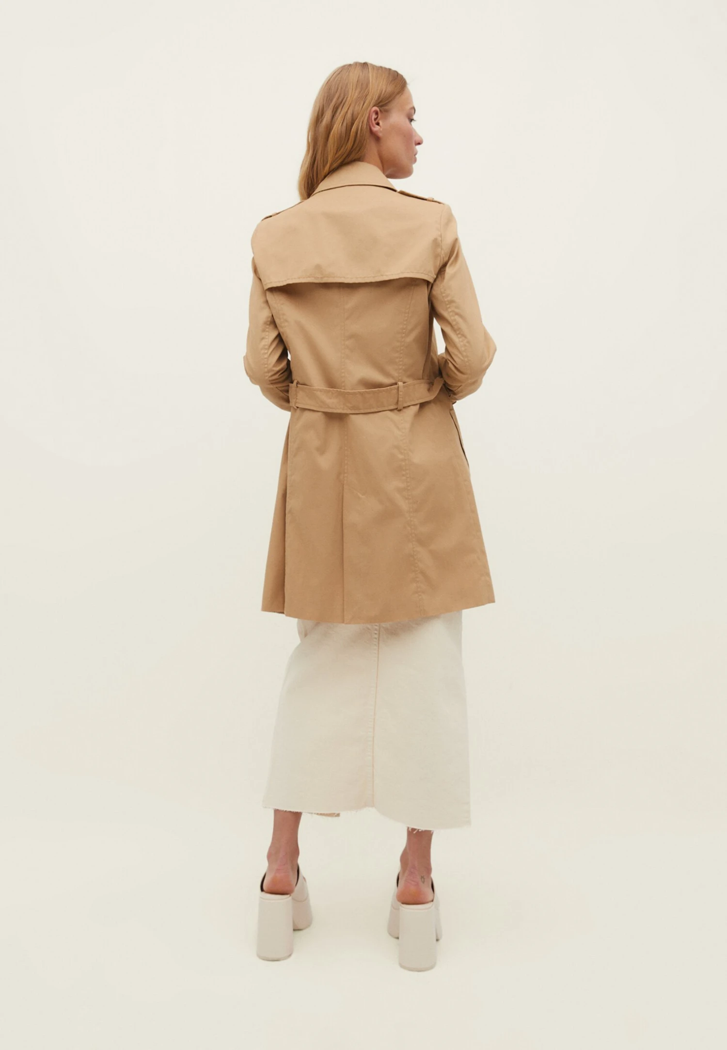 Stradivarius Trench - Ochre 5 Stradivarius Trench - Ochre – Image 3