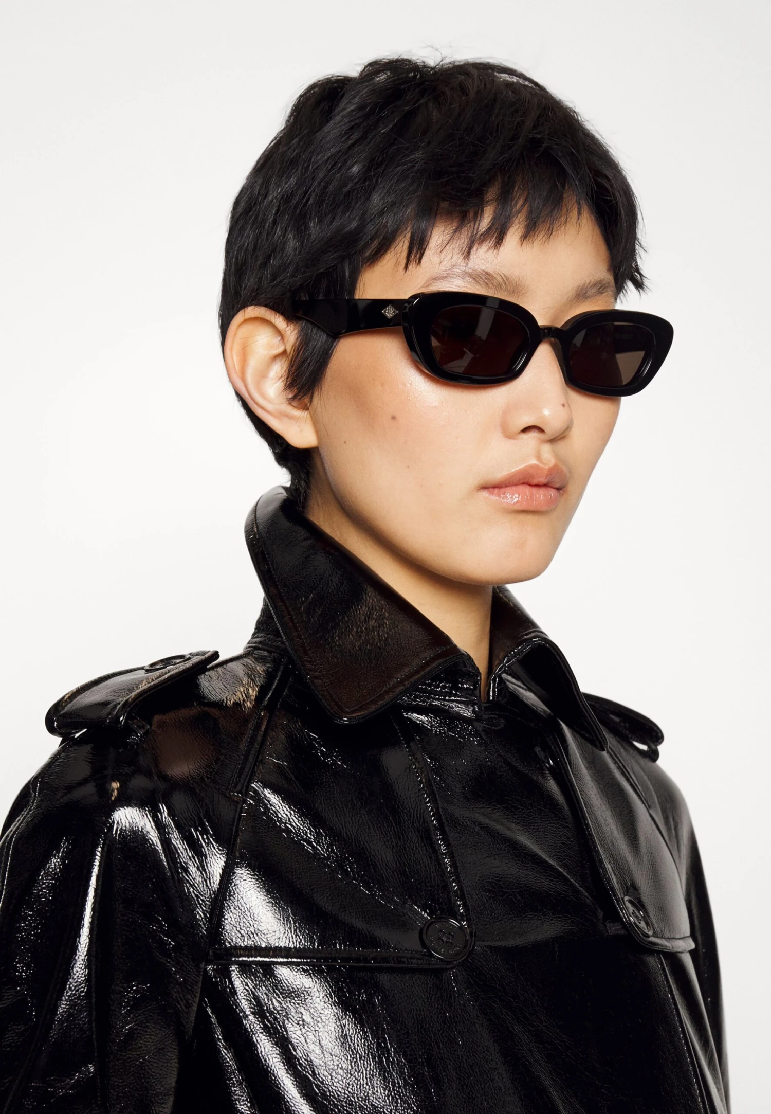 MICHAEL Michael Kors Faux Ptnt Trench - Trench - Black 6 MICHAEL Michael Kors Faux Ptnt Trench - Trench - Black – Image 4