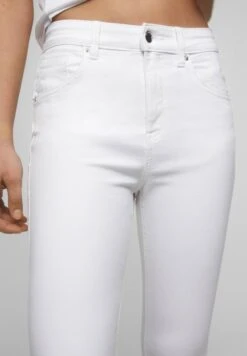 PULL & BEAR Push Up - Jeans Skinny - White -Next Soldes 05967d2e8c124174accc9f2a957b8696