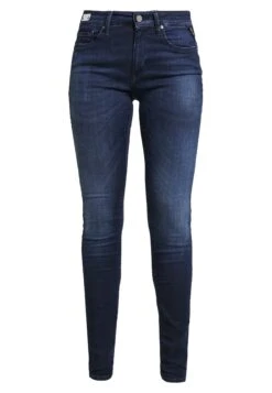 Replay Luz High Waist Hyperflex Clouds - Jeans Skinny - Dark Blue -Next Soldes 05e64360903c433f876eae408fb1db98