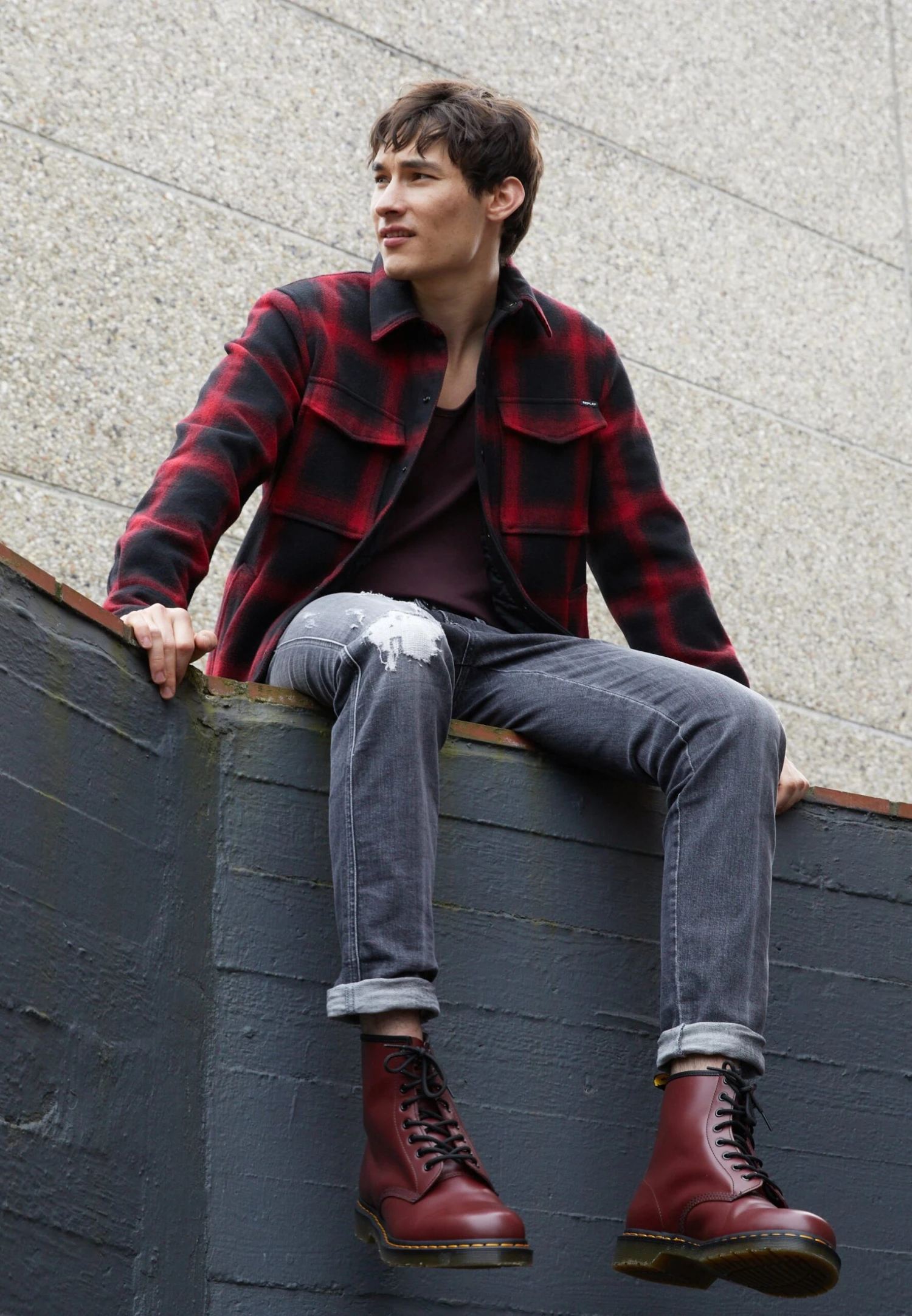 Dr. Martens 1460 Boot - Bottines À Lacets - Cherry Red Rouge 5 Dr. Martens 1460 Boot - Bottines À Lacets - Cherry Red Rouge – Image 3