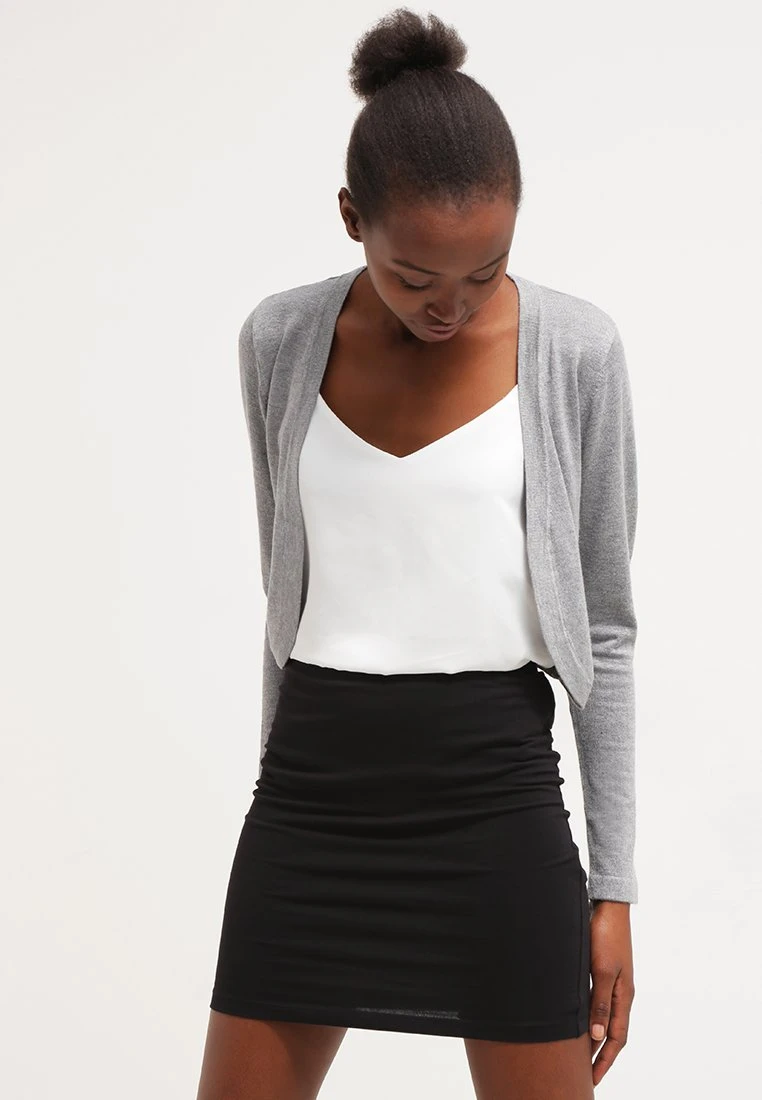 Kaffe Astrid Bolero - Gilet - Grey Melange 3 Kaffe Astrid Bolero - Gilet - Grey Melange