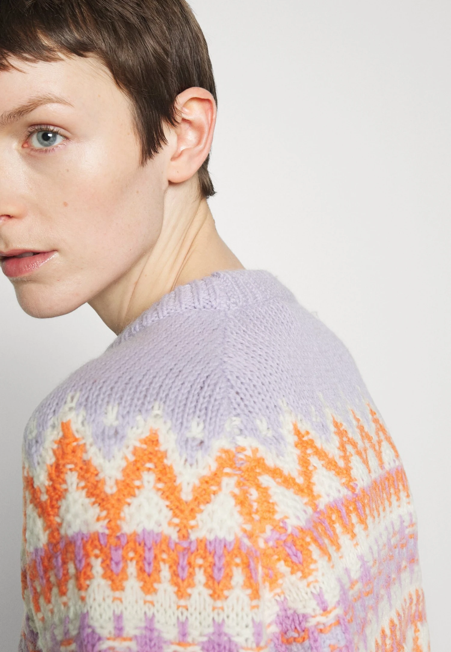 Fairisle Coach Ski - Pullover - Lilac 7 Fairisle Coach Ski - Pullover - Lilac – Image 5