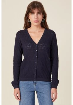 Mit Geknöpftem V Ausschnitt - Gilet - Bleu Marine