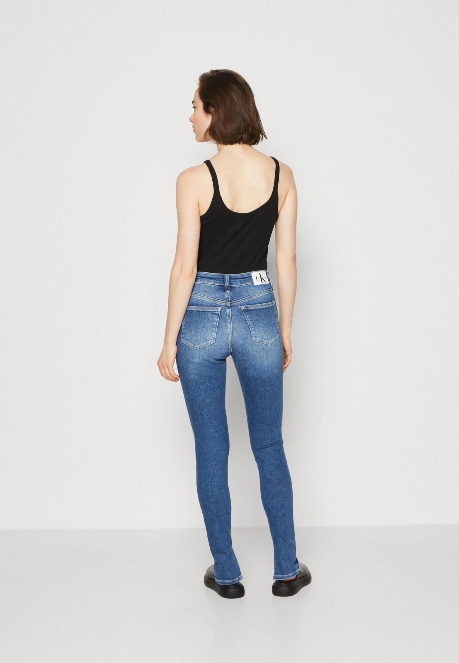 Calvin Klein Jeans High Rise Super Skinny Ankle - Jeans Skinny - Denim Dark 5 Calvin Klein Jeans High Rise Super Skinny Ankle - Jeans Skinny - Denim Dark – Image 3