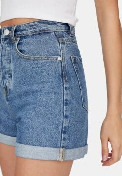 Stradivarius Mom-Fit - Short En Jean - Blue Denim 12 Stradivarius Mom-Fit - Short En Jean - Blue Denim -Next Soldes 0f29ddf62a1a47d4b75b35d4f6f6715b