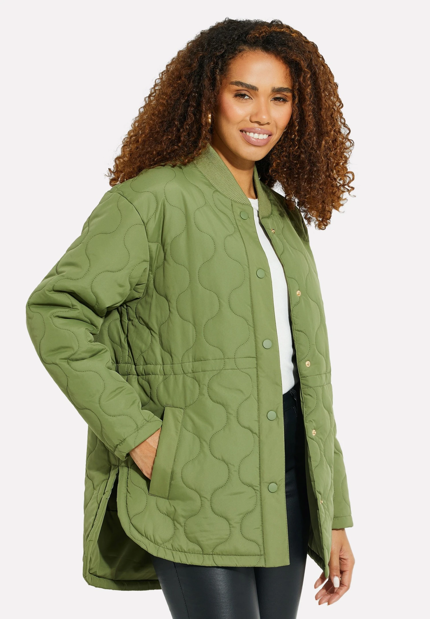 Threadbare Thb - Manteau Court - Khaki 3 Threadbare Thb - Manteau Court - Khaki