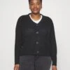 Onccarol Nice Cardigan Plus Size - Gilet - Black 1 Onccarol Nice Cardigan Plus Size - Gilet - Black -Next Soldes 109b23a4f6b946a08d53c8da5ec89240