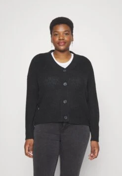 Onccarol Nice Cardigan Plus Size - Gilet - Black