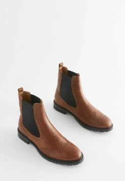 Next Forever Comfort® Brogue - Bottines - Tan Brown -Next Soldes 12327e1d184543bc8fd29cc088929c34
