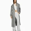 BERSHKA Trench - Grey -Next Soldes 1247858b58274657b266b5871d66ce39