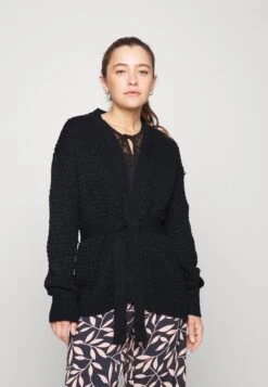 Viliomy Long Open Cardigan - Gilet - Black
