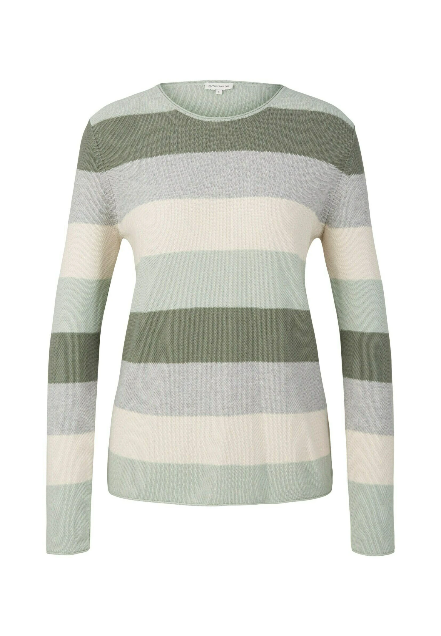 Tom Tailor Mit Rundhalsausschnitt - Pullover - Green Knit Stripe 7 Tom Tailor Mit Rundhalsausschnitt - Pullover - Green Knit Stripe – Image 5