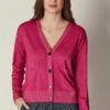 Ultrafine - Gilet - Rosa Garment Dyed Fuchsia -Next Soldes 13a33b9321dd4d2a89c527c3db7e053b