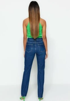 Trendyol Jean Droit - Blue -Next Soldes 16363044380543bf9c0c0be7b0626268