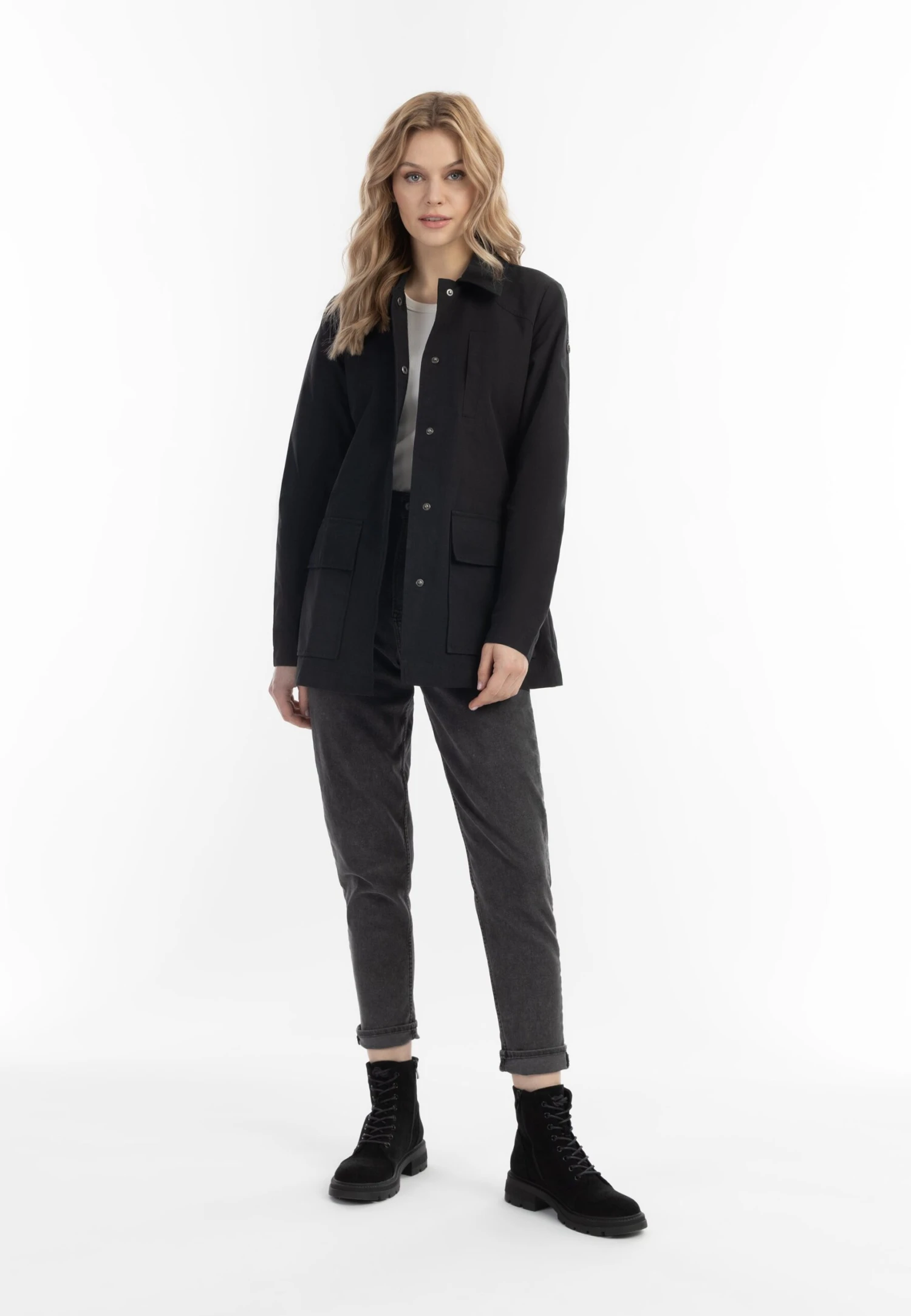 Dreimaster Imane - Manteau Court - Schwarz 4 Dreimaster Imane - Manteau Court - Schwarz – Image 2