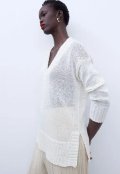 ADOLFO DOMINGUEZ V-Neckline Wide Fit - Pullover - Ice -Next Soldes 172202c3efc34c04af2cf7e71a380284