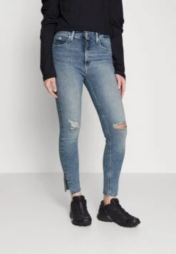 Calvin Klein Jeans High Rise Super Skinny Ankle - Jeans Skinny - Denim Light