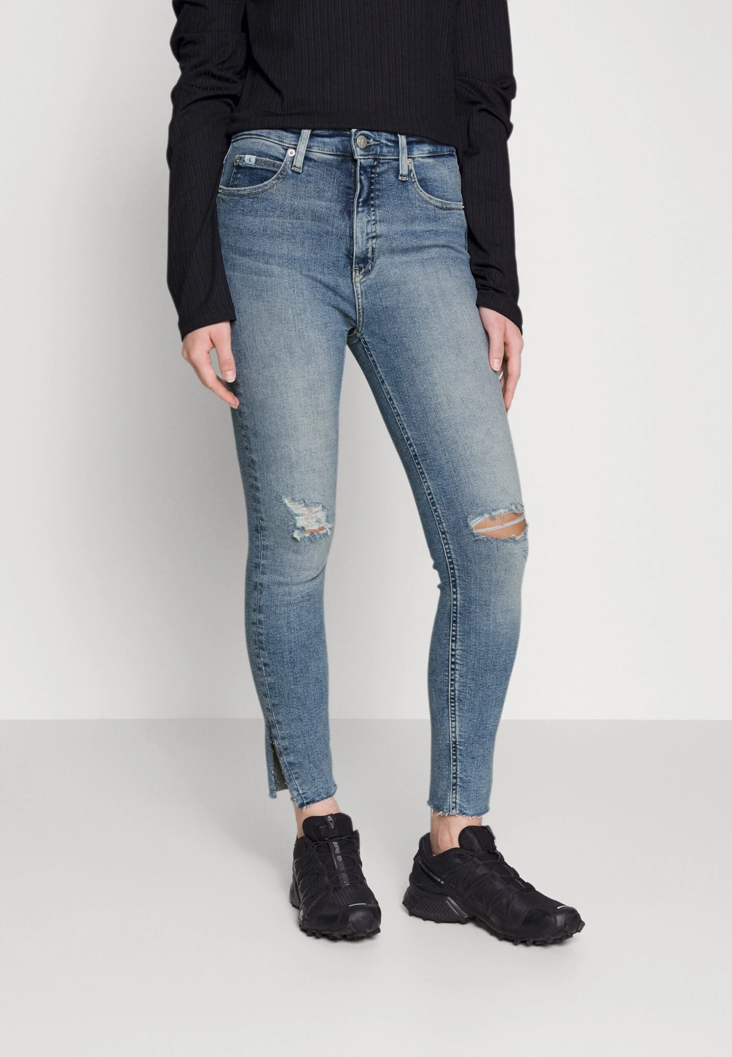 Calvin Klein Jeans High Rise Super Skinny Ankle - Jeans Skinny - Denim Light 3 Calvin Klein Jeans High Rise Super Skinny Ankle - Jeans Skinny - Denim Light