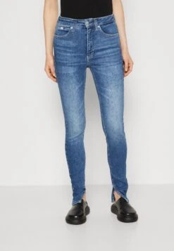 Calvin Klein Jeans High Rise Super Skinny Ankle - Jeans Skinny - Denim Dark