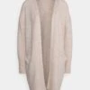 Selected Femme Slflulu New Long Cardigan - Gilet - Birch/Melange -Next Soldes 1d8b4a2e33ac46f1a56afe37921878cc