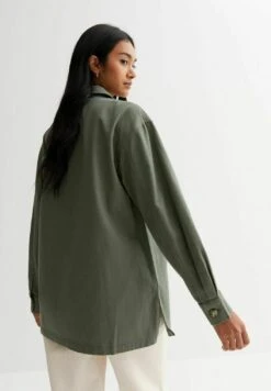 New Look Double Pocket Button Front Shacket - Manteau Court - Khaki -Next Soldes 20c4200b7eee4be78071241fe66a9707