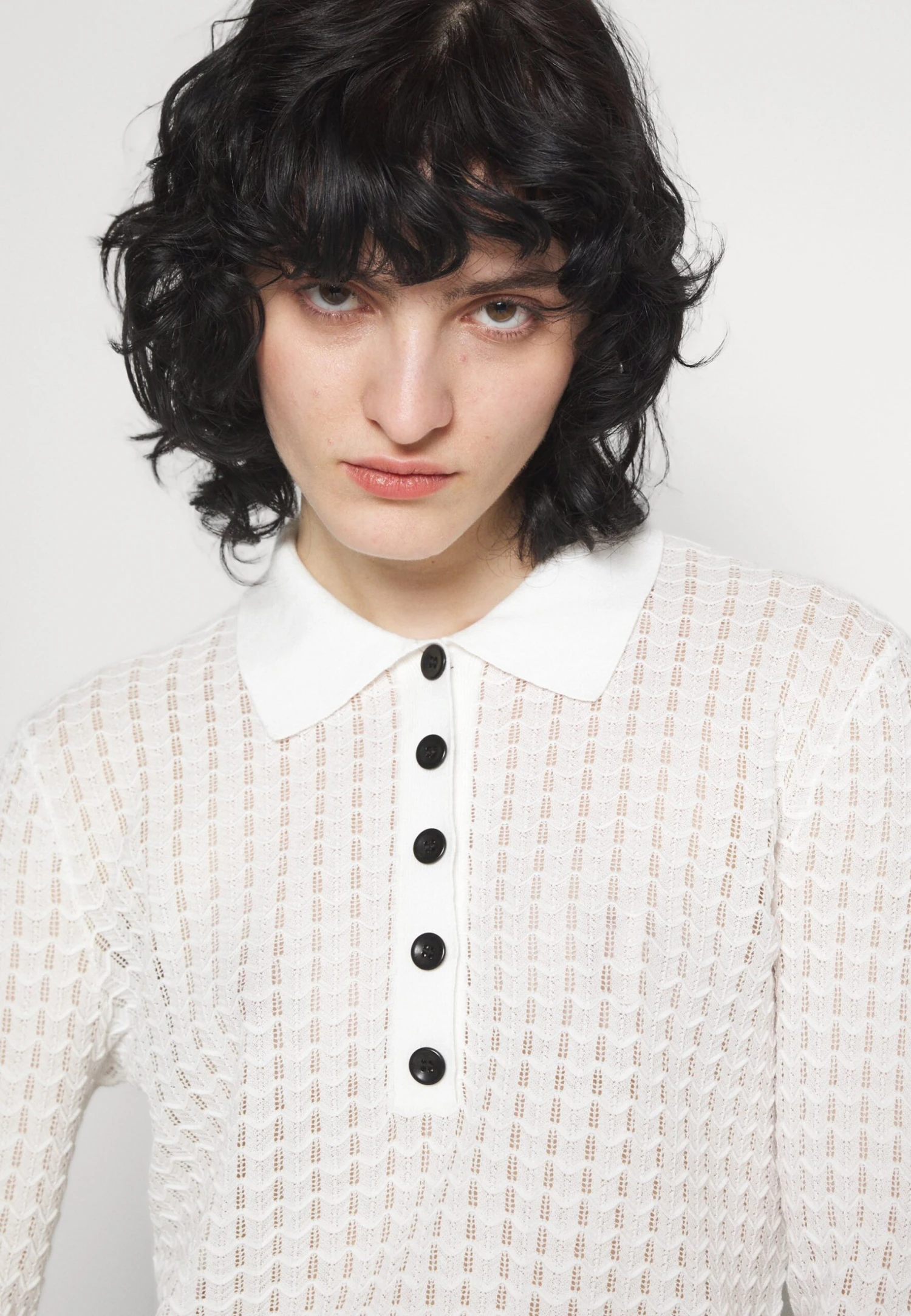 Sheer Long Sleeve - Pullover - Weiß 8 Sheer Long Sleeve - Pullover - Weiß – Image 6