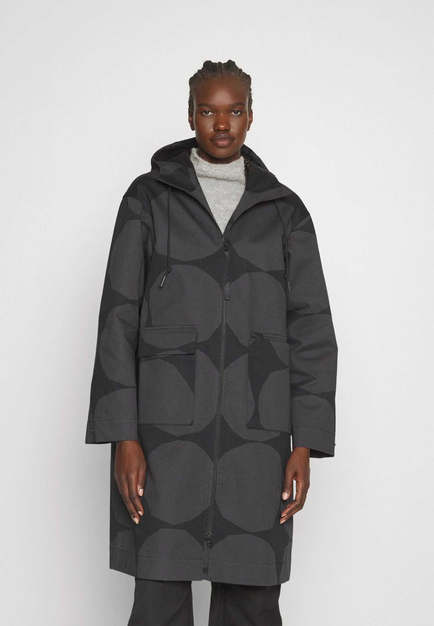 Marimekko Mangaani Kivet - Manteau Classique - Dark Grey, Black 3 Marimekko Mangaani Kivet - Manteau Classique - Dark Grey, Black