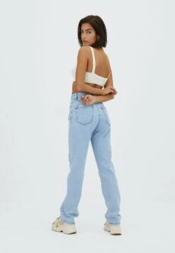 Stradivarius Jean Droit - Light Blue -Next Soldes 22a7e09066cc407585756fce963340a4