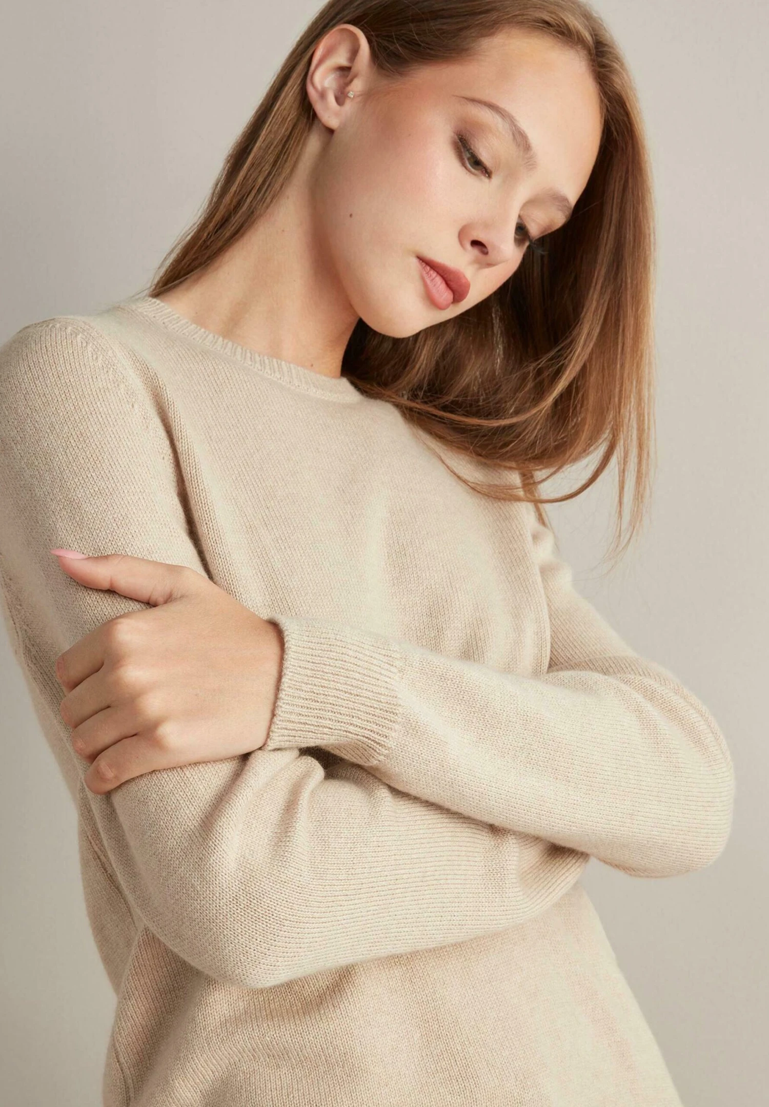 Ultrasoft Round Neck - Pullover - Natürlich Light Vanilla 6 Ultrasoft Round Neck - Pullover - Natürlich Light Vanilla – Image 4