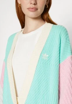 Adidas Originals Adicolor 70S Cardigan - Gilet - Easy Green -Next Soldes 2365056cca3a4ffeaf8e1e5c92bec779