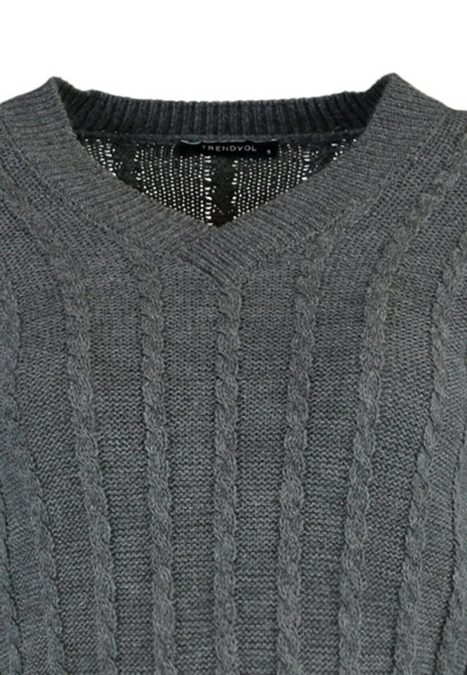 Trendyol Pullover - Gray 10 Trendyol Pullover - Gray – Image 8