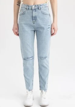 DeFacto Mom Fit - Jean Slim - Blue