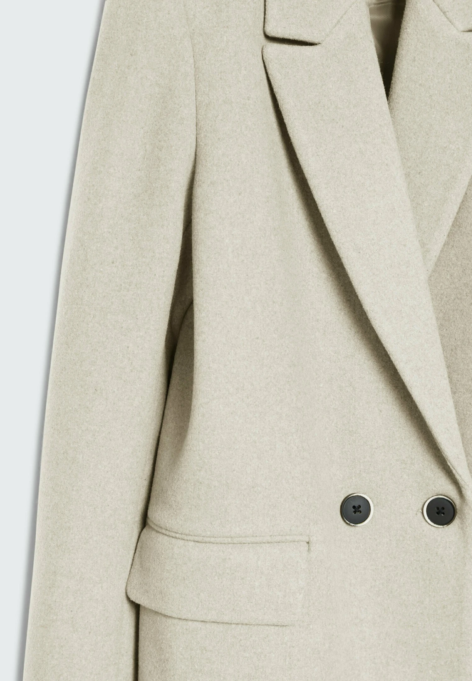 Stradivarius Manteau Court - Off White 9 Stradivarius Manteau Court - Off White – Image 7