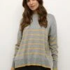 Kaffe Bpaloma Stripe - Pullover - Grey Mel. Yellow Stripe 1 Kaffe Bpaloma Stripe - Pullover - Grey Mel. Yellow Stripe -Next Soldes 29319f4259d041f68f64ce29d3223947