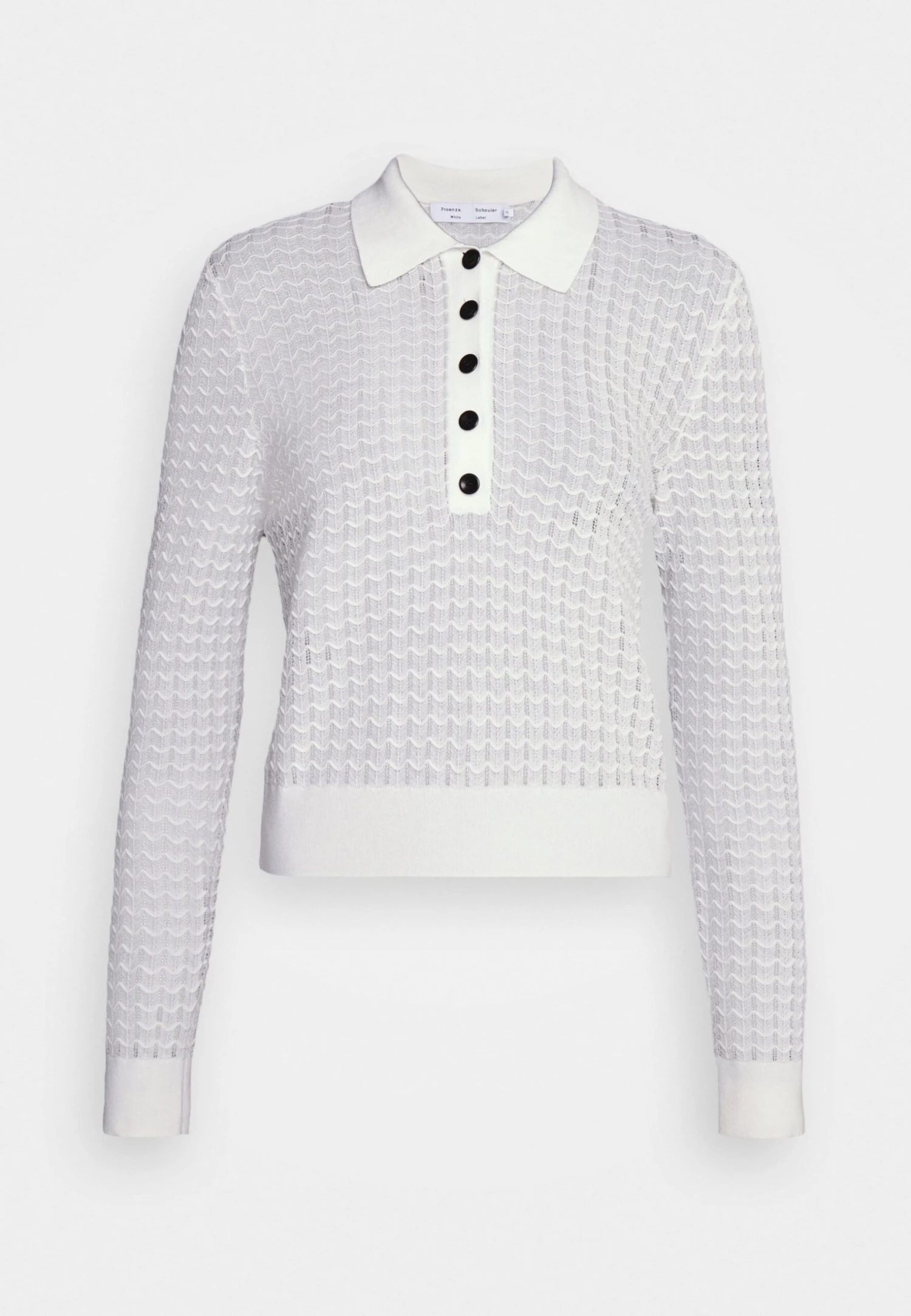 Sheer Long Sleeve - Pullover - Weiß 9 Sheer Long Sleeve - Pullover - Weiß – Image 7