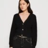 Monki Gilet - Black Dark -Next Soldes 2c933402e4bf41e99af71eab584696a6