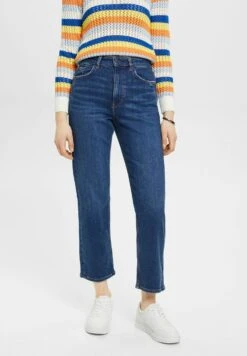 ESPRIT High-Rise - Jean Droit - Blue Medium Washed New