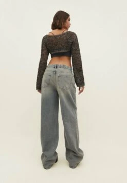 Stradivarius Baggy - Jean Flare - Dirty Denim -Next Soldes 3086b23cbc014cea82a109149b6c9f2a