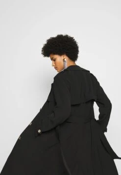 MICHAEL Michael Kors Drapy - Trench - Black -Next Soldes 314a5570d7f54abe832395516fb969ec