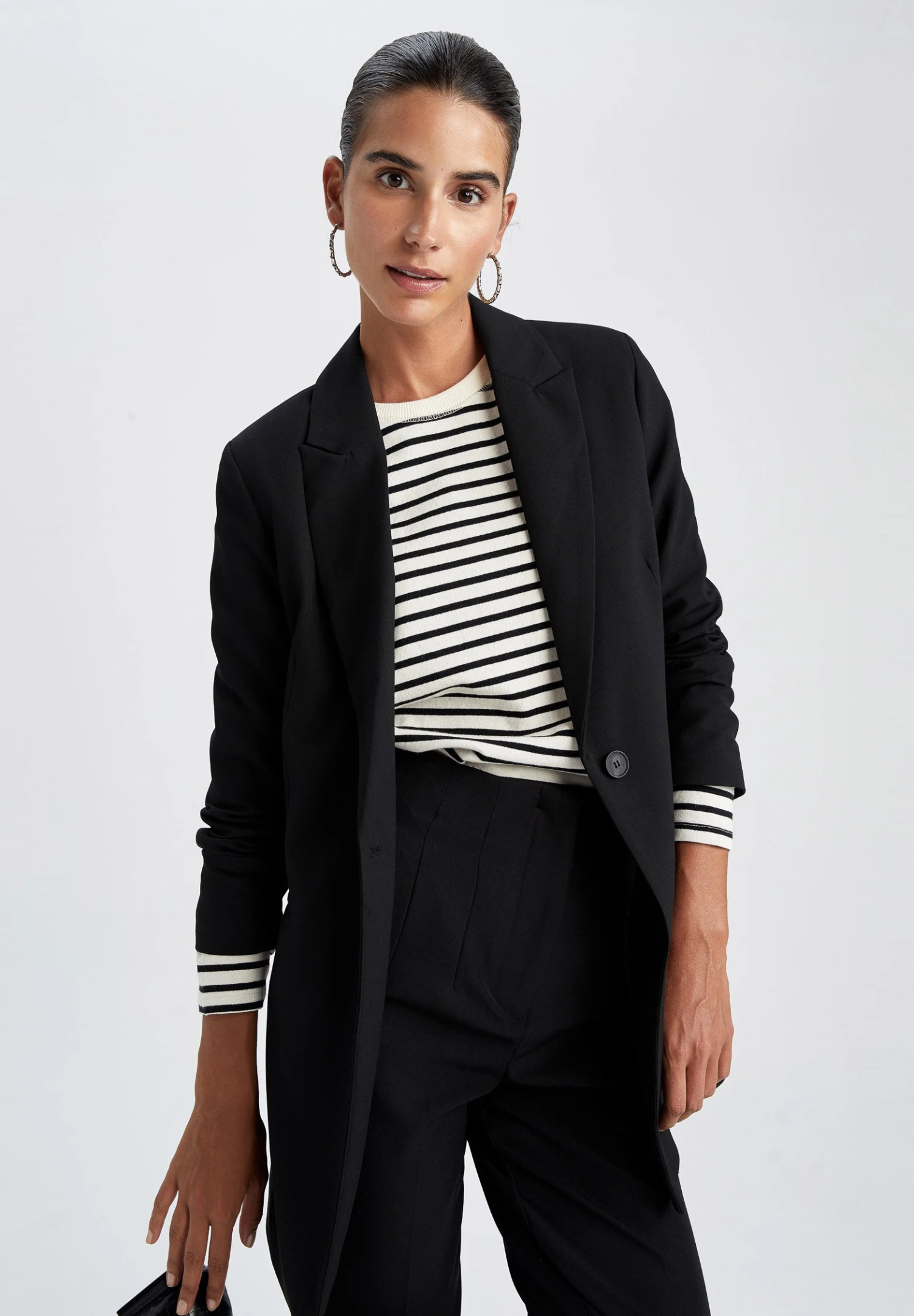 DeFacto Manteau Court - Black 3 DeFacto Manteau Court - Black