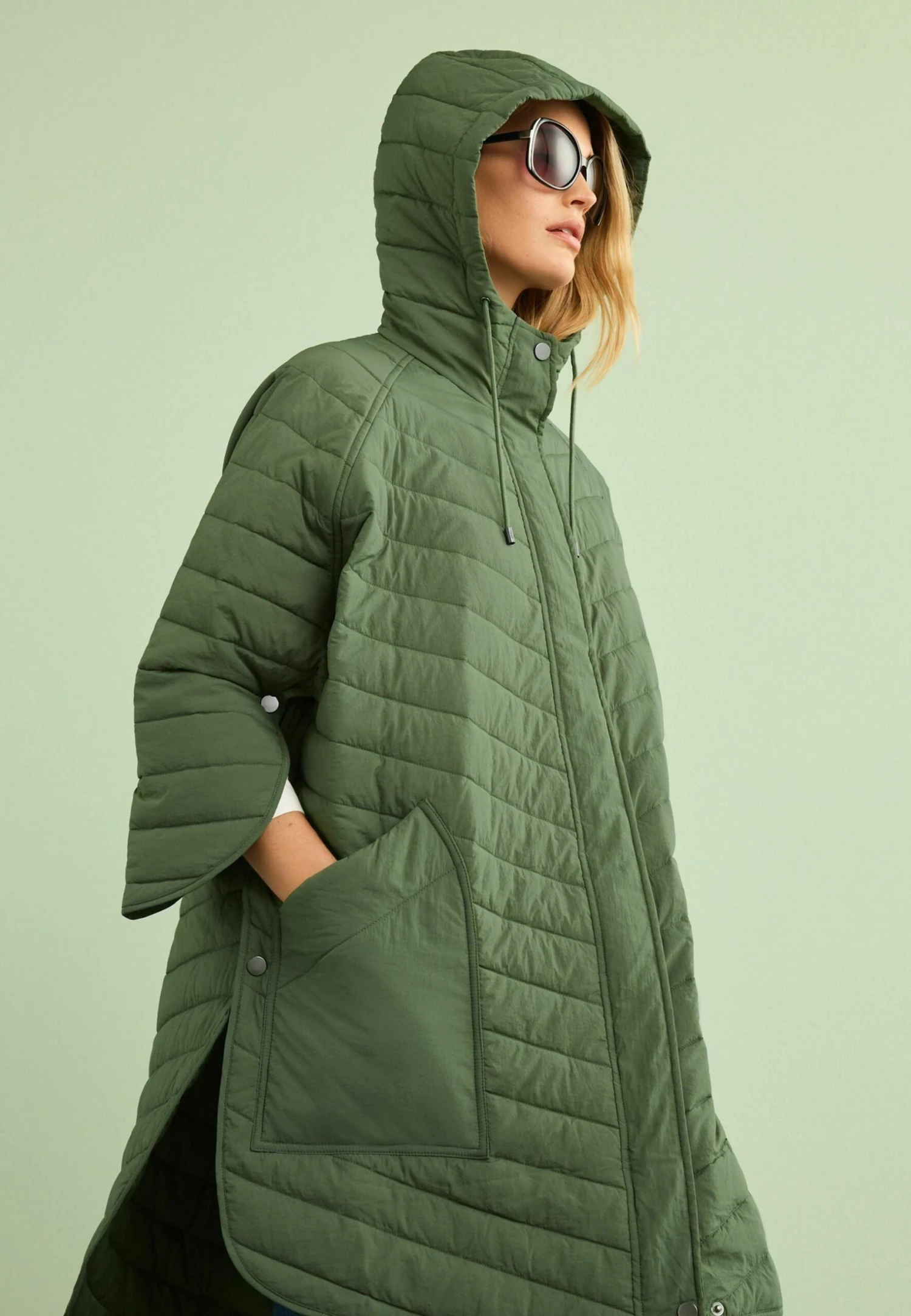 Next Shower Resistant Quilted Standard - Manteau D'Hiver - Khaki Green 6 Next Shower Resistant Quilted Standard - Manteau D'Hiver - Khaki Green – Image 4