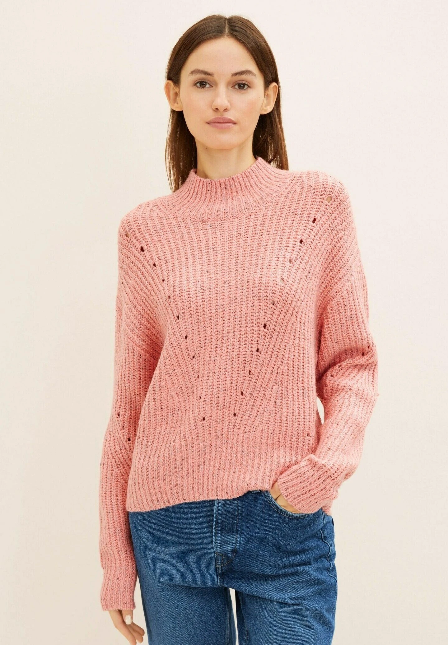 TOM TAILOR Denim Pullover - Peach Pink 6 TOM TAILOR Denim Pullover - Peach Pink – Image 4
