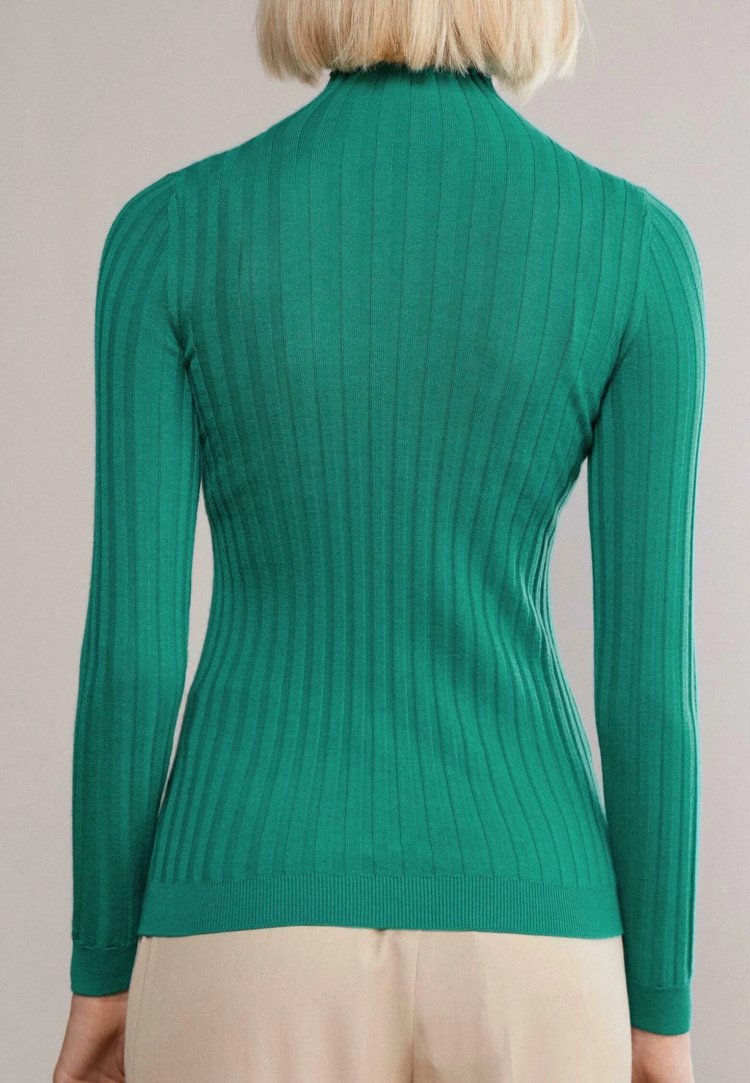 Ultrafine Turtleneck - Pullover - - 8816 - Eucalipto 4 Ultrafine Turtleneck - Pullover - - 8816 - Eucalipto – Image 2