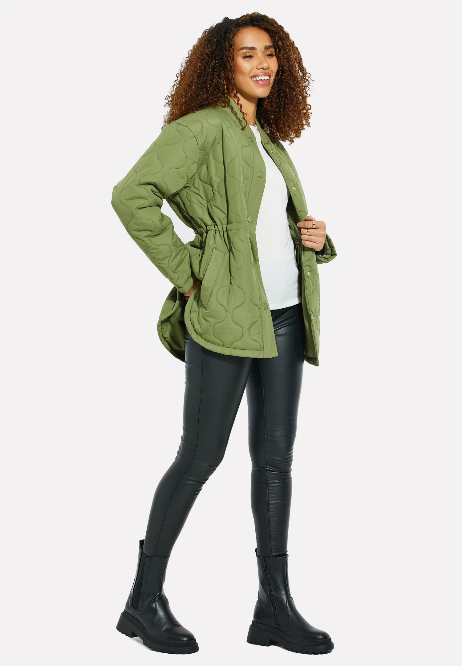 Threadbare Thb - Manteau Court - Khaki 4 Threadbare Thb - Manteau Court - Khaki – Image 2