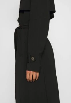 MICHAEL Michael Kors Drapy - Trench - Black -Next Soldes 459a75b4ea574a62bba84cefcb032dd5