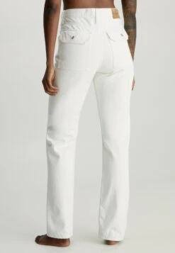 Calvin Klein Jeans High Rise Utility - Jean Droit - Denim Light -Next Soldes 48e018f060064ec4a3a51b564ac63cb8