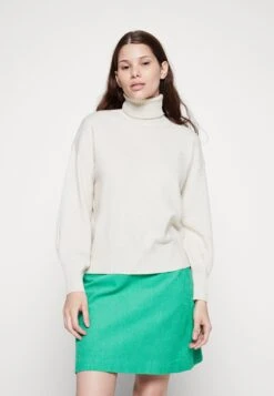 Pieces Pccava High Neck - Pullover - Off-White