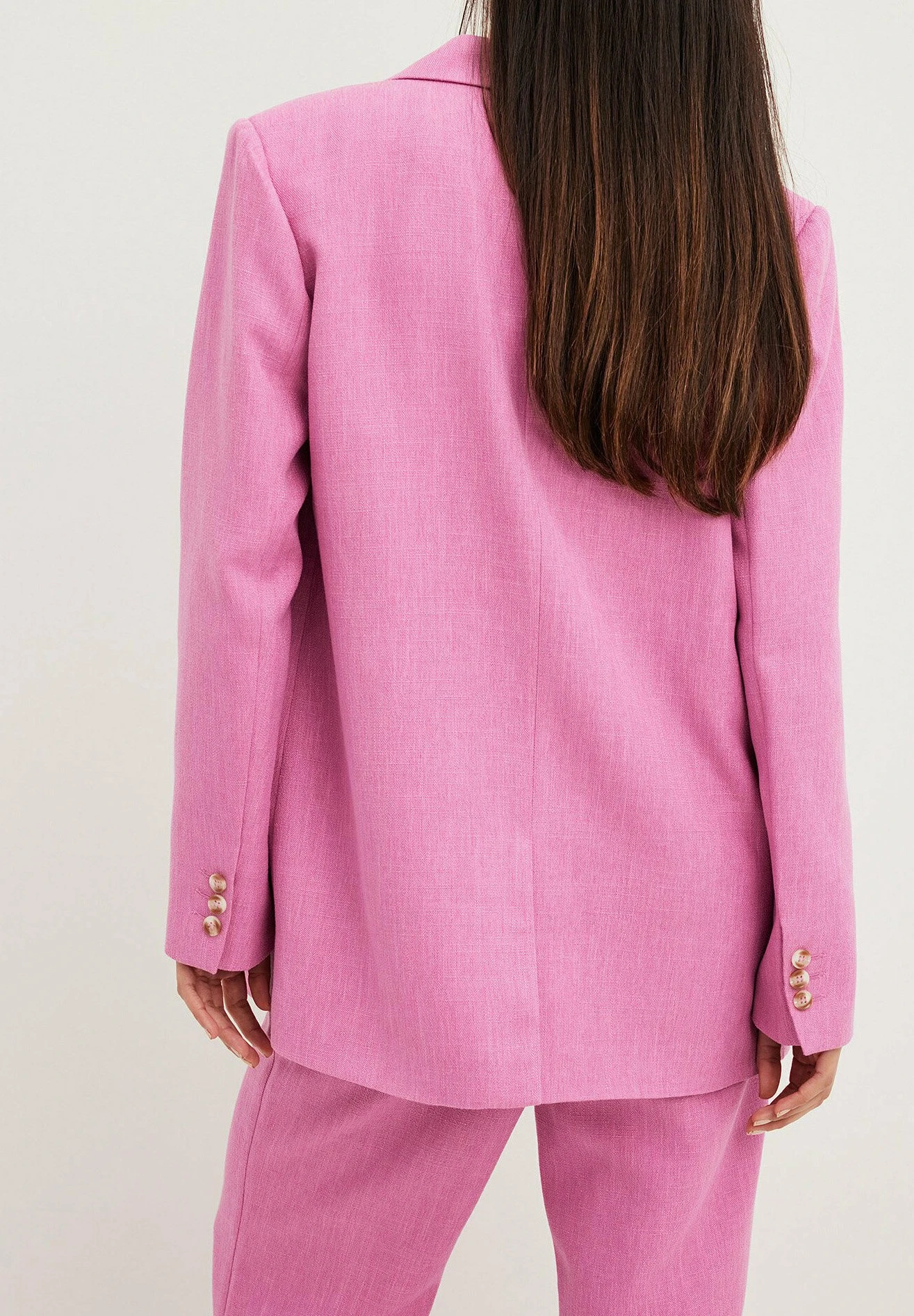 NA-KD Mit Normaler Passform - Manteau Court - Pink 5 NA-KD Mit Normaler Passform - Manteau Court - Pink – Image 3